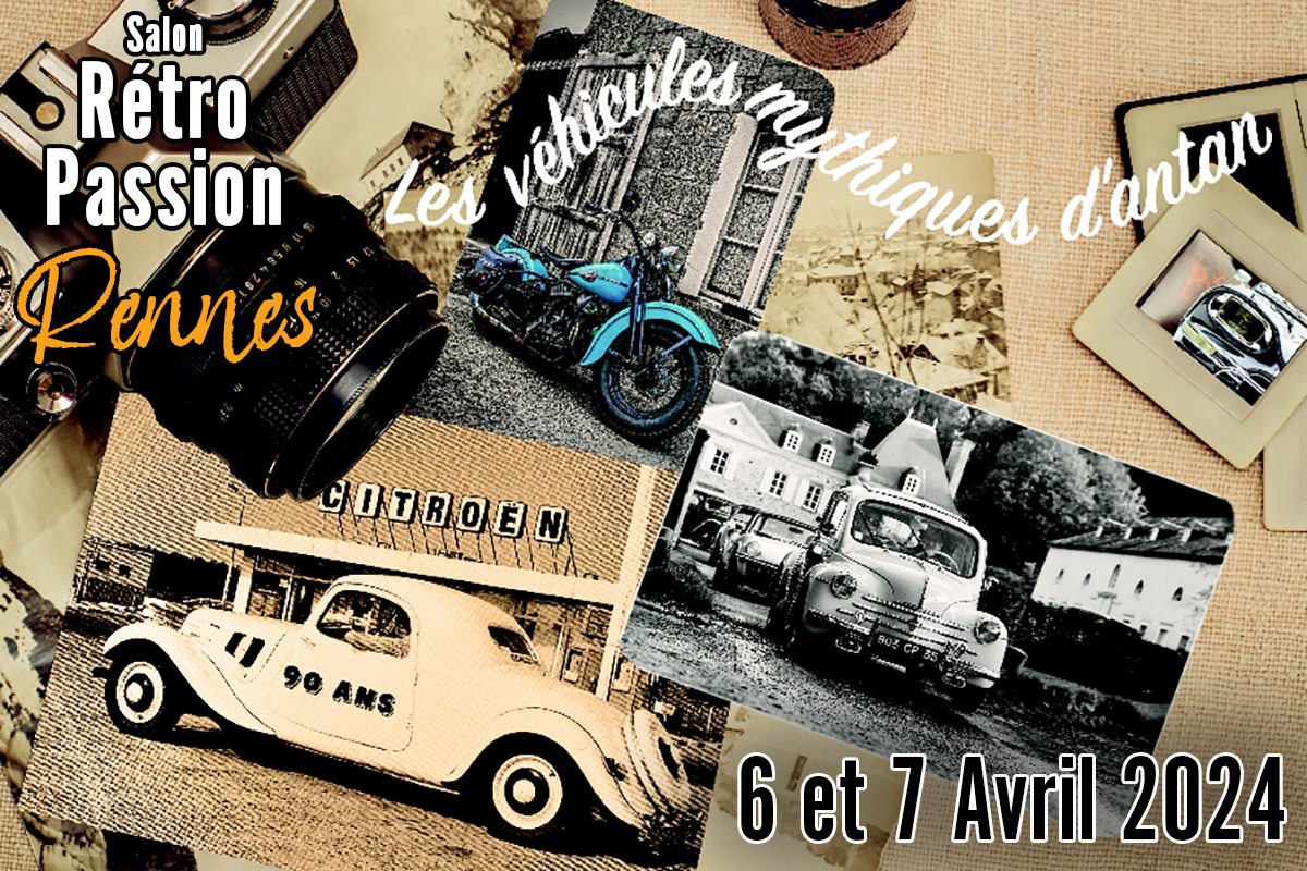 Le Salon Rétro Passion Rennes 2024 se prépare avec des Citroën à l&rsquo;honneur