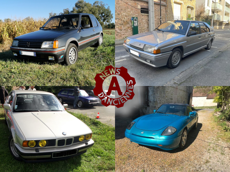 4 petites annonces de voitures anciennes jusqu&rsquo;à 15000 euros