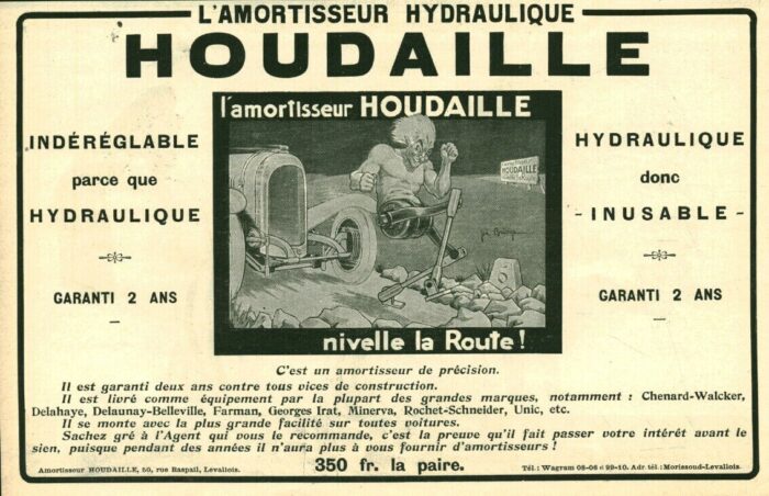 Publicite Amortisseur Houdaille- Houdaille