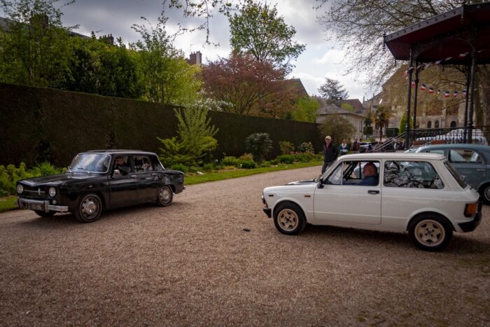 Renault 8 et Autobianchi A112 au rencard de Lisieux