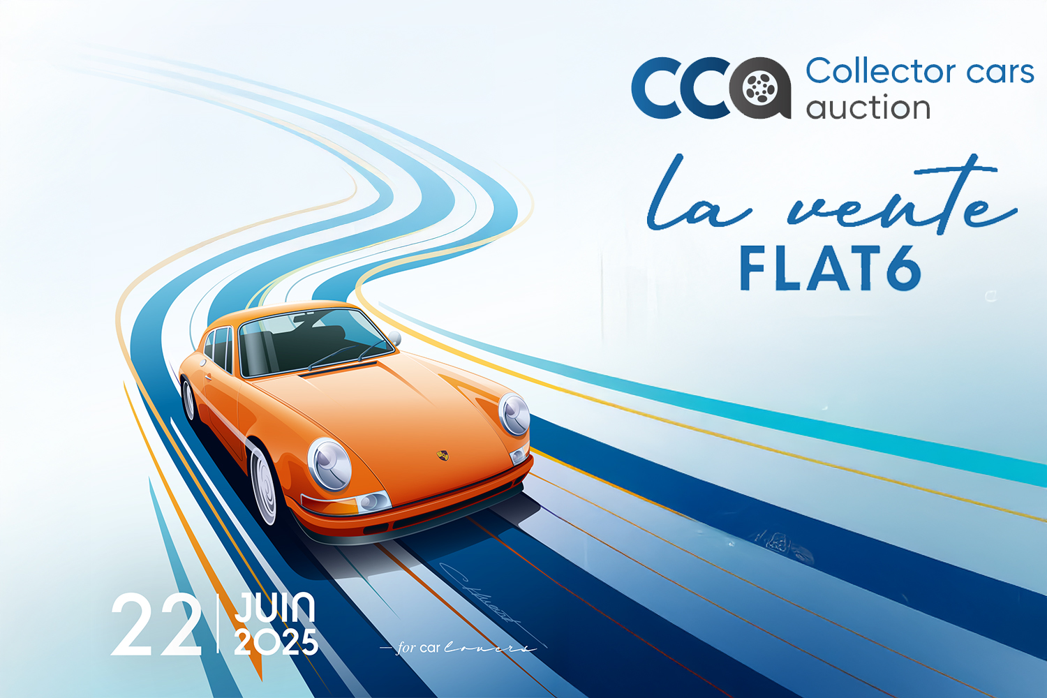 Johnny Halliday en guest de la vente Flat 6 de Collector Cars Auction