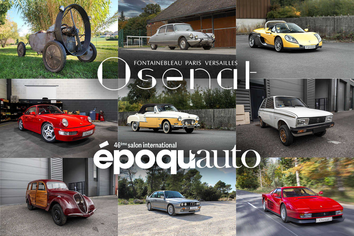 Ventes Osenat à Epoqu&rsquo;Auto 2025 : grosse variété dans les catalogues