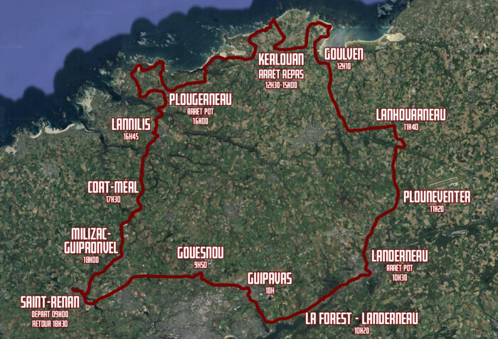 Carte du Dimanche du Tour de Bretagne 2026 par News dAnciennes- Tour de Bretagne 2026