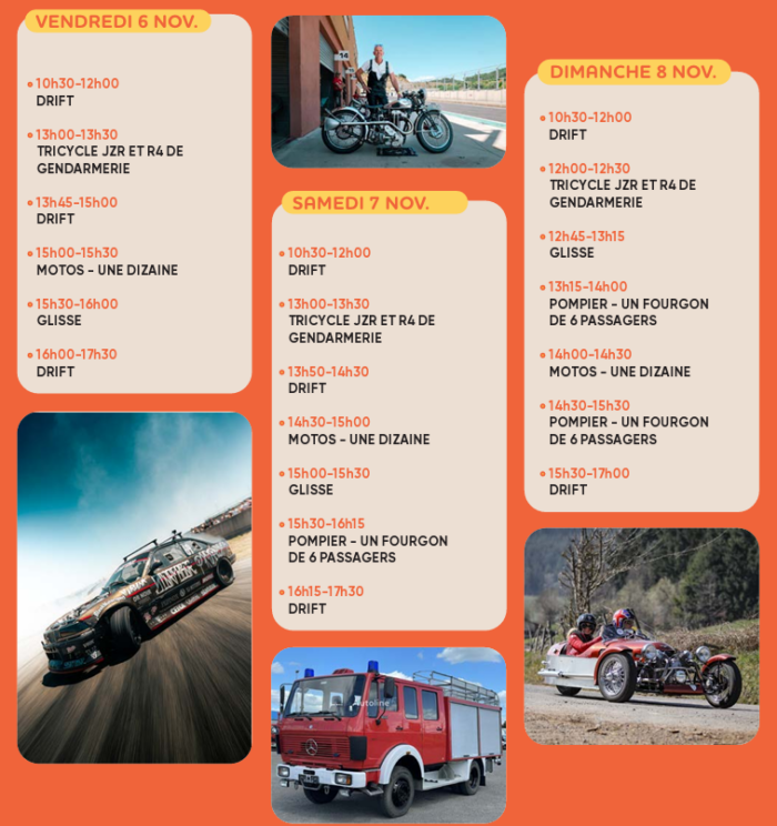 Programme du circuit extérieur de Epoqu'Auto 2026